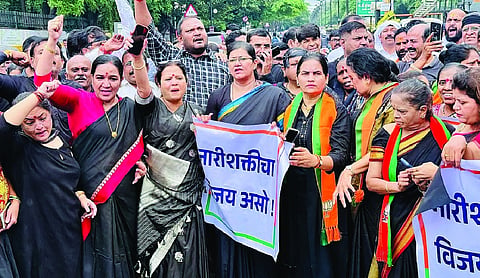 BJP protests Rahul’s Nashik visit over women reservation