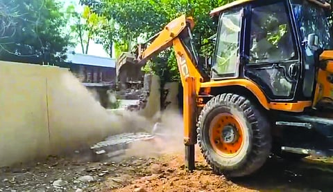Bulldozers move into Sainik Farms