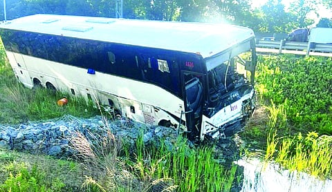 Bus hits cars in Virginia, killing five people and injuring 34: State Police