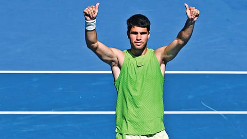 Carlos Alcaraz wins match but loses  drop-shot battle at Australian Open