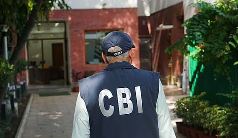 File photo: A Central Bureau of Investigation officer wearing a CBI-marked vest, SRINAGAR. (PTI Photo)