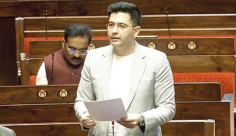 Chadha shares video proof of raising Punjab issues in RS