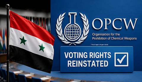 Chemical weapons watchdog reinstates Syria’s voting rights
