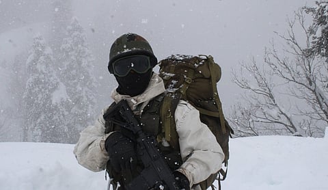 Representational image: An Indian Army soldier in snow camouflage. Photo: Indian Army, Ministry of Defence / Government of India (GODL-India).