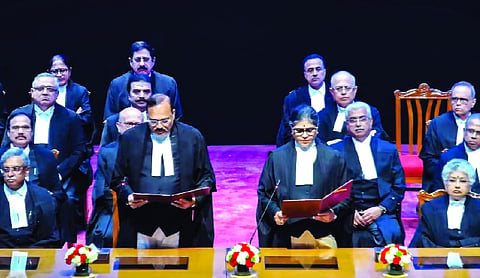 CJI administers oath to three new judges