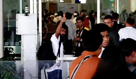 Cockroach Janta Party founder Abhijeet Dipke leaves Mumbai for Delhi to stage a protest against Chief Election Commissioner Gyanesh Kumar. PTI image.