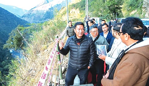 CM Khandu reviews hydropower projects in Dibang Valley