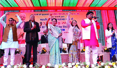 CM Rekha inaugurates development projects worth Rs 135 crore
