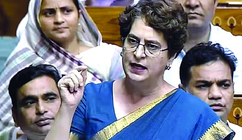 Congress wants to spread negativity around Hindu dharma: BJP on Priyanka’s gau mutra expert remark