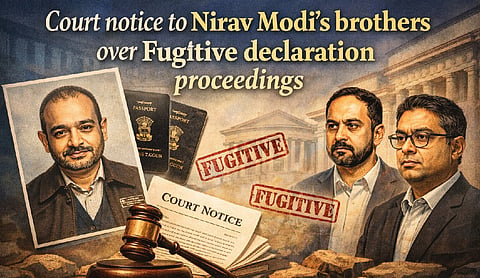 Court notice to Nirav Modi’s brothers over Fugitive declaration proceedings