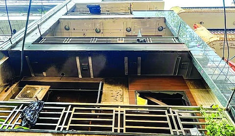 Cylinder blast during fire rescue injures 14, including cops and fire personnel