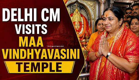 Delhi CM visits Maa Vindhyavasini Temple