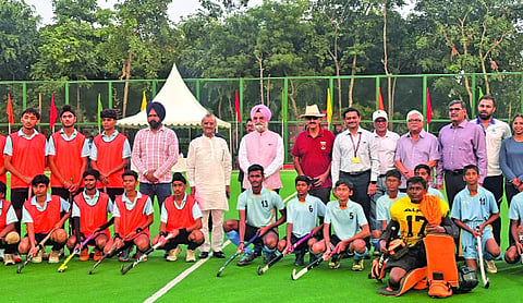 Delhi LG inaugurates DDA Sports Cup at Yamuna Sports Complex