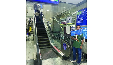 Delhi Metro launches awareness drive to promote safe use of escalators, lifts