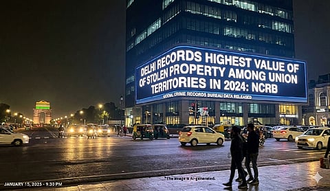 Delhi records highest value of stolen property among Union Territories in 2024: NCRB