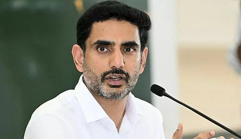 File photo. Andhra Pradesh Minister Nara Lokesh.
