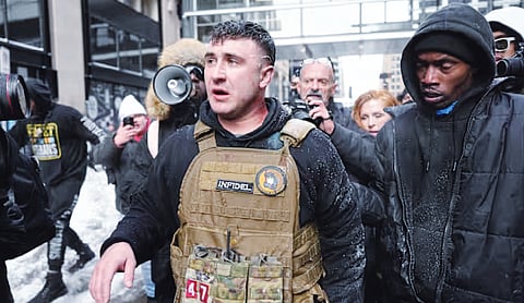 Device thrown at anti-Islam protest in New York; investigation on