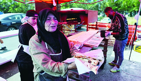 Displaced Lebanese grandmother feeds thousands of compatriots who fled war