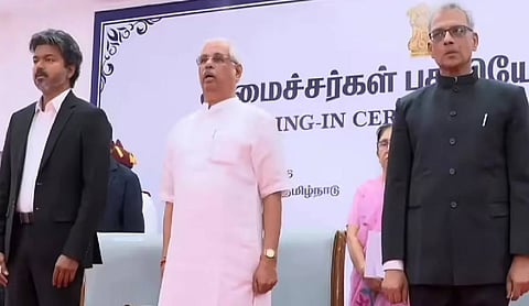 DMK Criticises Playing of ‘Vande Mataram’ at Vijay Government Oath Event