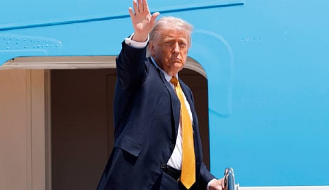 Donald Trump Arrives In Beijing For High-Stakes Talks With Xi Jinping
