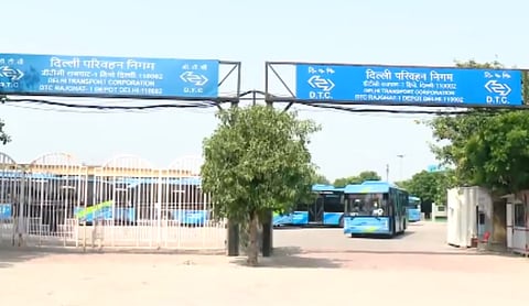 Public transport disruption as DTC buses shuts off services by protesting/ Source: X/ @NewsArenaIndia