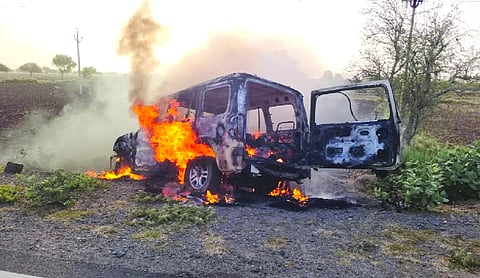 Ex-sarpanch, 3 more killed, set on fire in car near Ajmer; first wife, son, daughter in custody