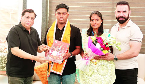 Farmer’s daughter to Asian gold: Muskan Antil felicitated