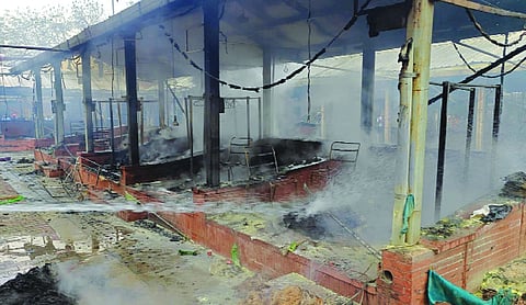 Fire breaks out at Nature Bazaar, nearly 50 shops gutted