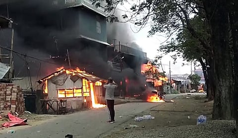 Fresh violence in the hill districts of Manipur has left several people dead, with houses set ablaze and residents fleeing affected villages. (Representational image)