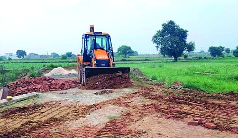 GDA demolishes illegal Colony being developed in enforcement Zone-02