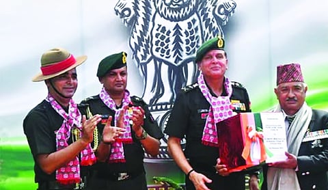 Gen Dhiraj Seth Meets Indian Army Veterans From Nepal