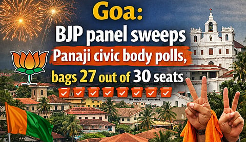 Goa: BJP panel sweeps Panaji civic body polls, bags 27 out of 30 seats