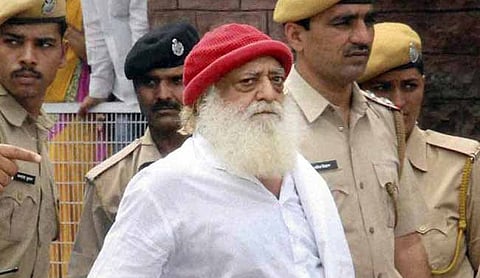 File photo: Self-styled godman Asaram Bapu, AHMEDABAD. (PTI Photo)