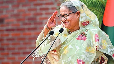 Hasina denounces upcoming Bangladesh polls