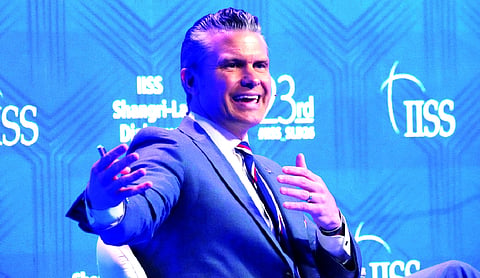 Hegseth reassures Pacific allies, eases China threat talk