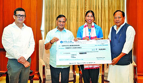 Himanta felicitates CWG silver medallist Lovlina