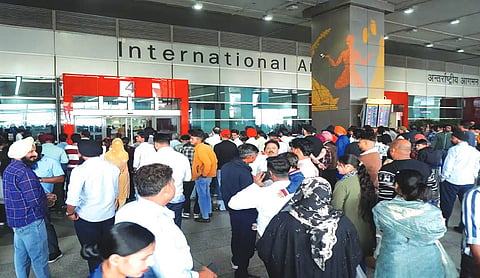 Human skeleton inside bag sparks panic at IGIA