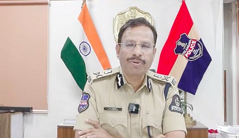 Hyderabad Police Commissioner V.C. Sajjanar addresses the public in a video message urging people to avoid midnight birthday celebrations on Tank Bund. (X/Screengrab)