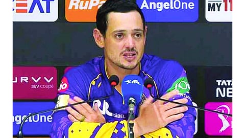 I never played cricket with baggage: De Kock on his return