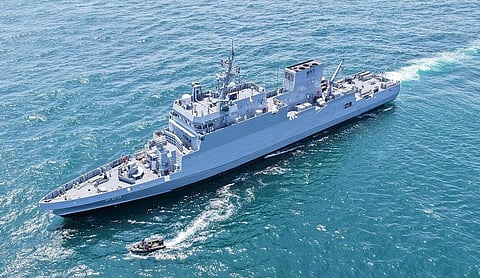 Representational image: An Indian Navy warship at sea. (PTI Photo)