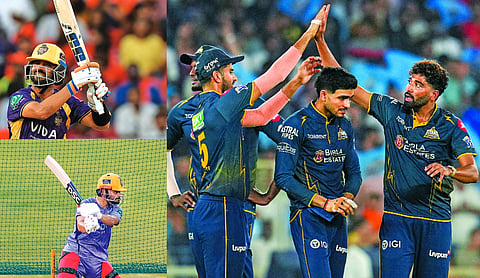 Inconsistent KKR fight to stay alive as GT eye top-two finish