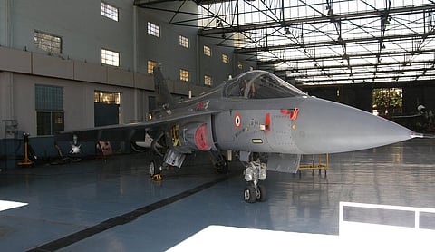 File photo: An Indian Air Force Tejas fighter aircraft in flight, NEW DELHI.