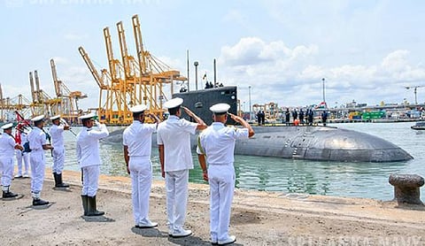 Indian Navy Submarine INS Sindhukesari Arrives in Colombo for Operational Turnaround