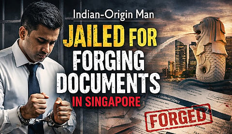 Indian-origin man jailed for forging documents in Singapore