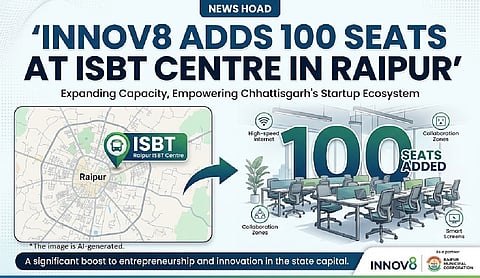 Innov8 adds 100 seats at ISBT Centre in Raipur