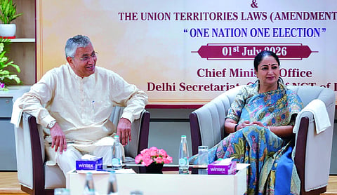 JPC on One Nation, One Election visits Delhi Assembly
