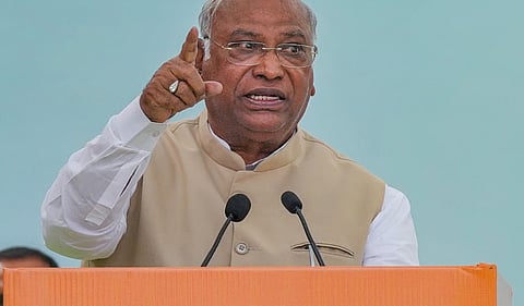 Congress president Mallikarjun Kharge I PTI image