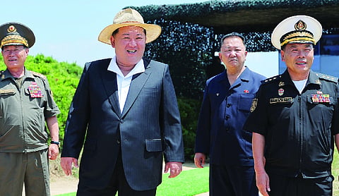 Kim oversees weapons tests on new destroyer