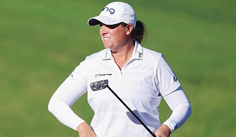 Lauren Coughlin surges through gusty round for a 5-shot lead at Shadow Creek