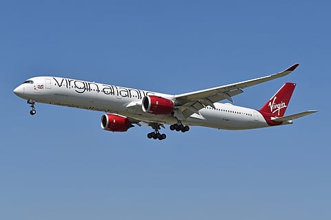 File photo: A Virgin Atlantic Airbus A350-1000 aircraft, BENGALURU.